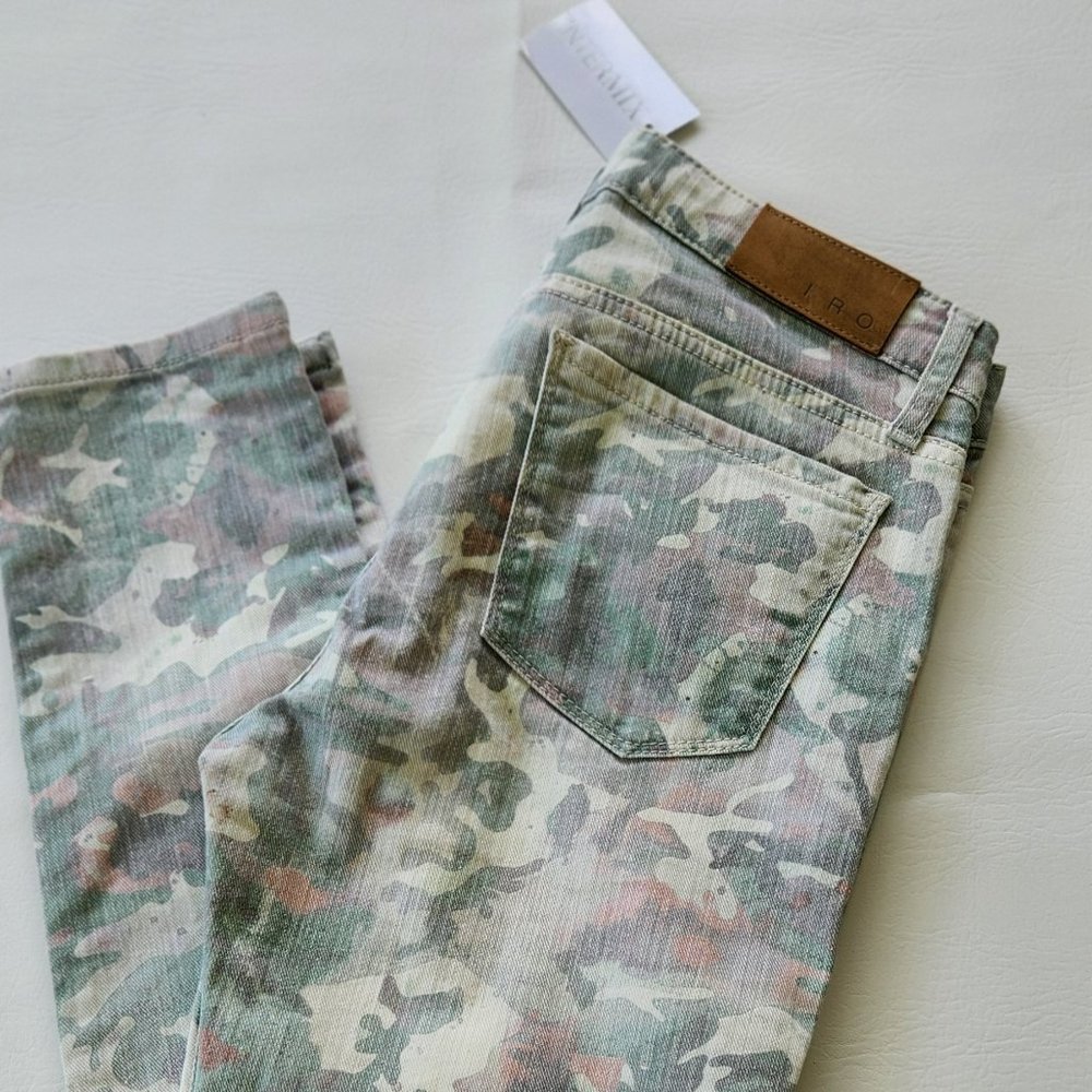NWT - IRO Camo Skinny Jeans, Size 30, Inseam 30"